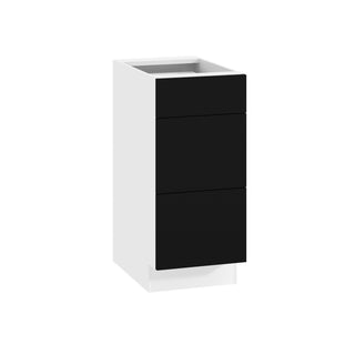 Frameless Matte Black - 15"W Drawer Base Cabinet