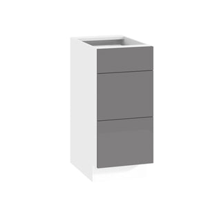 Frameless High-Glossy Gray - 15"W Drawer Base Cabinet