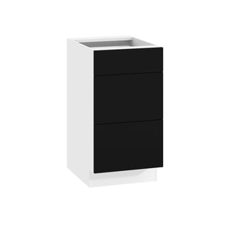 Frameless Matte Black - 18"W Drawer Base Cabinet