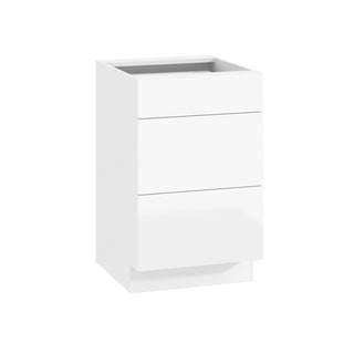 Frameless High-Glossy White - 21"W Drawer Base Cabinet