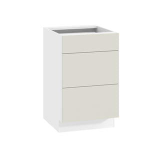 Frameless Matte Ivory - 21"W Drawer Base Cabinet