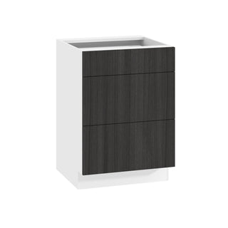 Frameless Oak Shade - 24"W Drawer Base Cabinet