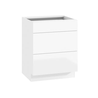 Frameless High-Glossy White - 27"W Drawer Base Cabinet