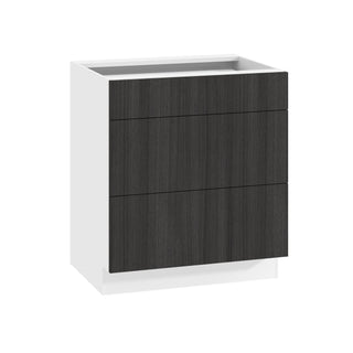 Frameless Oak Shade - 30"W Drawer Base Cabinet