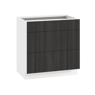 Frameless Oak Shade - 33"W Drawer Base Cabinet