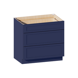 Navy Blue - 36"W Drawer Base Cabinet