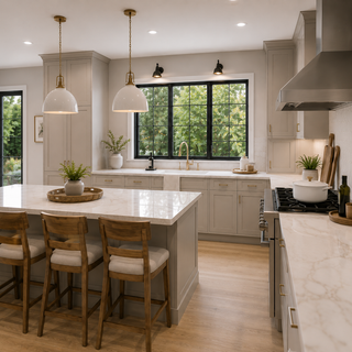 Lunar Gray Kitchen - homecabinets