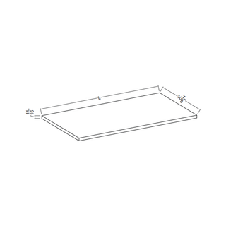 Classic White - 48"W × 11/16"H Shelf Board B