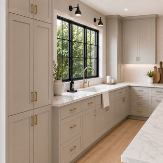 Lunar Gray Kitchen - homecabinets