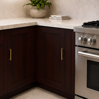 Floral Expresso - 18"W Trash Pull-Out Base Cabinet