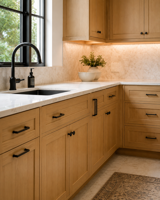 Timber Wood Kitchen - homecabinets