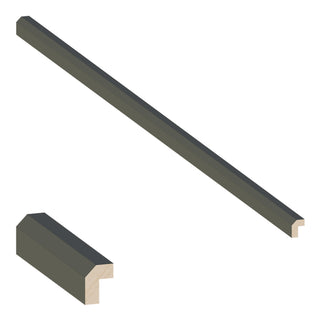 Aston Green - 2"W × 96"L Angled Light Rail Molding