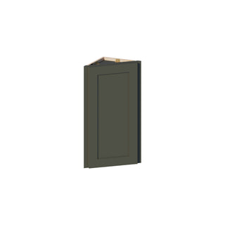 Aston Green - 12"W × 30"H Angled-End Wall Cabinet