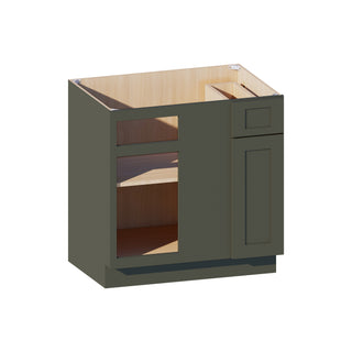 Aston Green - 33"W Blind Corner Base Cabinet