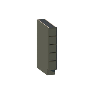 Aston Green - 6"W Spice Pull-Out Drawer Base Cabinet