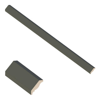 Aston Green - 2-1/8"W × 96"L Crown Molding