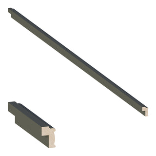 Aston Green - 2-1/4"W × 96"L Light Rail Molding