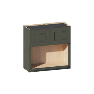 Aston Green - 30"W × 30"H Microwave Wall Cabinet