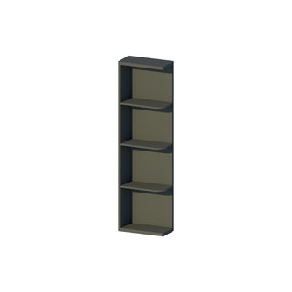 Aston Green - 6"W × 42"H Open Shelf Wall End Cabinet