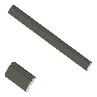 Aston Green - 3-5/16"W × 96"L Inset Crown Molding