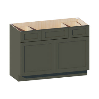 Aston Green - 48"W Centered-Sink Vanity Combo Cabinet
