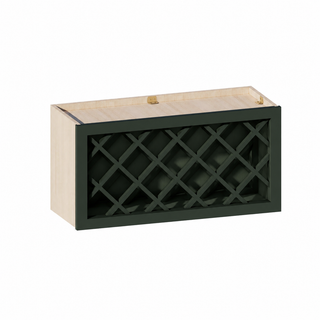 Aston Green - 30"W × 15"H Wine Rack Wall Cabinet