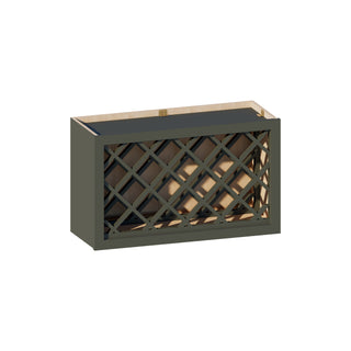 Aston Green - 30"W × 18"H Wine Rack Wall Cabinet