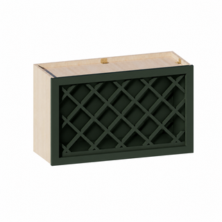 Aston Green - 30"W × 18"H Wine Rack Wall Cabinet