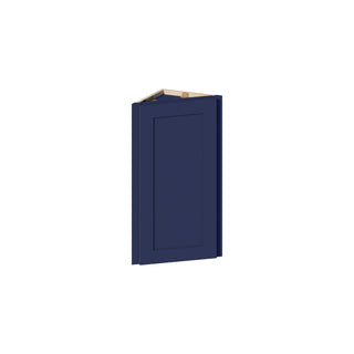 Navy Blue - 12"W × 30"H Angled-End Wall Cabinet