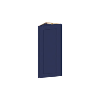 Navy Blue - 12"W × 36"H Angled-End Wall Cabinet