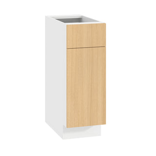 Frameless Oak Blonde - 12"W Standard Base Cabinet