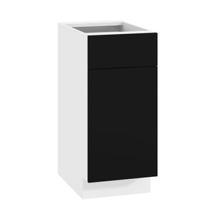 Frameless Matte Black - 15"W Standard Base Cabinet