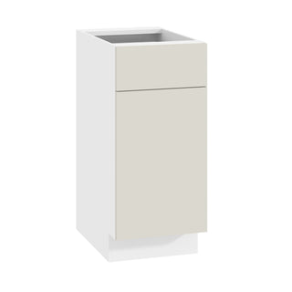 Frameless Matte Ivory - 15"W Standard Base Cabinet