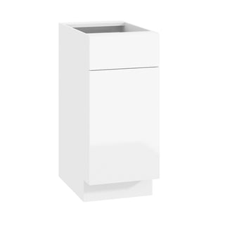 Frameless High-Glossy White - 15"W Standard Base Cabinet