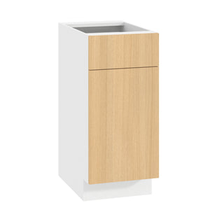 Frameless Oak Blonde - 15"W Standard Base Cabinet