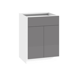 Frameless High-Glossy Gray - 24"W Standard Base Cabinet