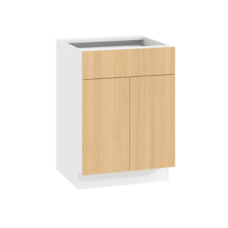 Frameless Oak Blonde - 24"W Standard Base Cabinet