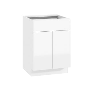 Frameless High-Glossy White - 24"W Standard Base Cabinet