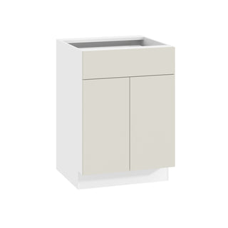 Frameless Matte Ivory - 24"W Standard Base Cabinet