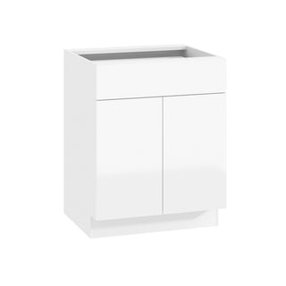 Frameless High-Glossy White - 27"W Standard Base Cabinet
