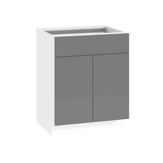 Frameless High-Glossy Gray - 27"W Standard Base Cabinet