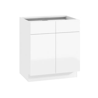 Frameless High-Glossy White - 30"W Standard Base Cabinet