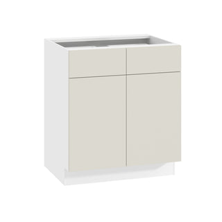 Frameless Matte Ivory - 30"W Standard Base Cabinet