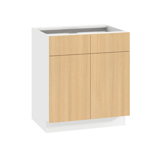 Frameless Oak Blonde - 30"W Standard Base Cabinet