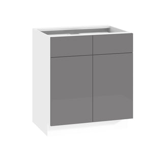 Frameless High-Glossy Gray - 30"W Standard Base Cabinet