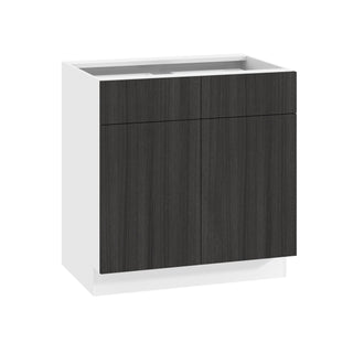 Frameless Oak Shade - 33"W Standard Base Cabinet