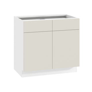 Frameless Matte Ivory - 36"W Standard Base Cabinet