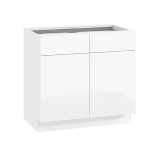 Frameless High-Glossy White - 36"W Standard Base Cabinet