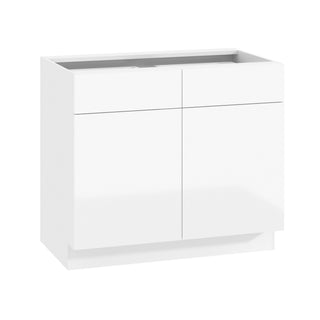 Frameless High-Glossy White - 39"W Standard Base Cabinet