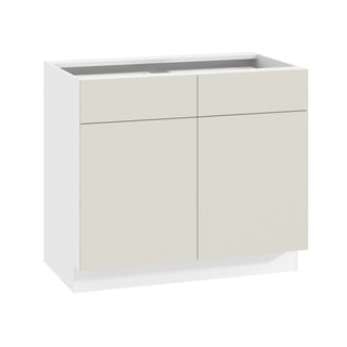 Frameless Matte Ivory - 39"W Standard Base Cabinet